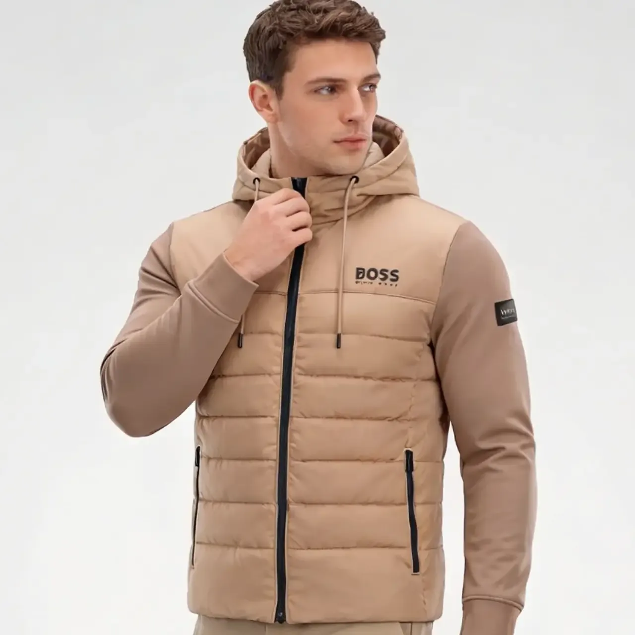 Hugo Boss Urban Puffer Jacket Beige - Limited Edition