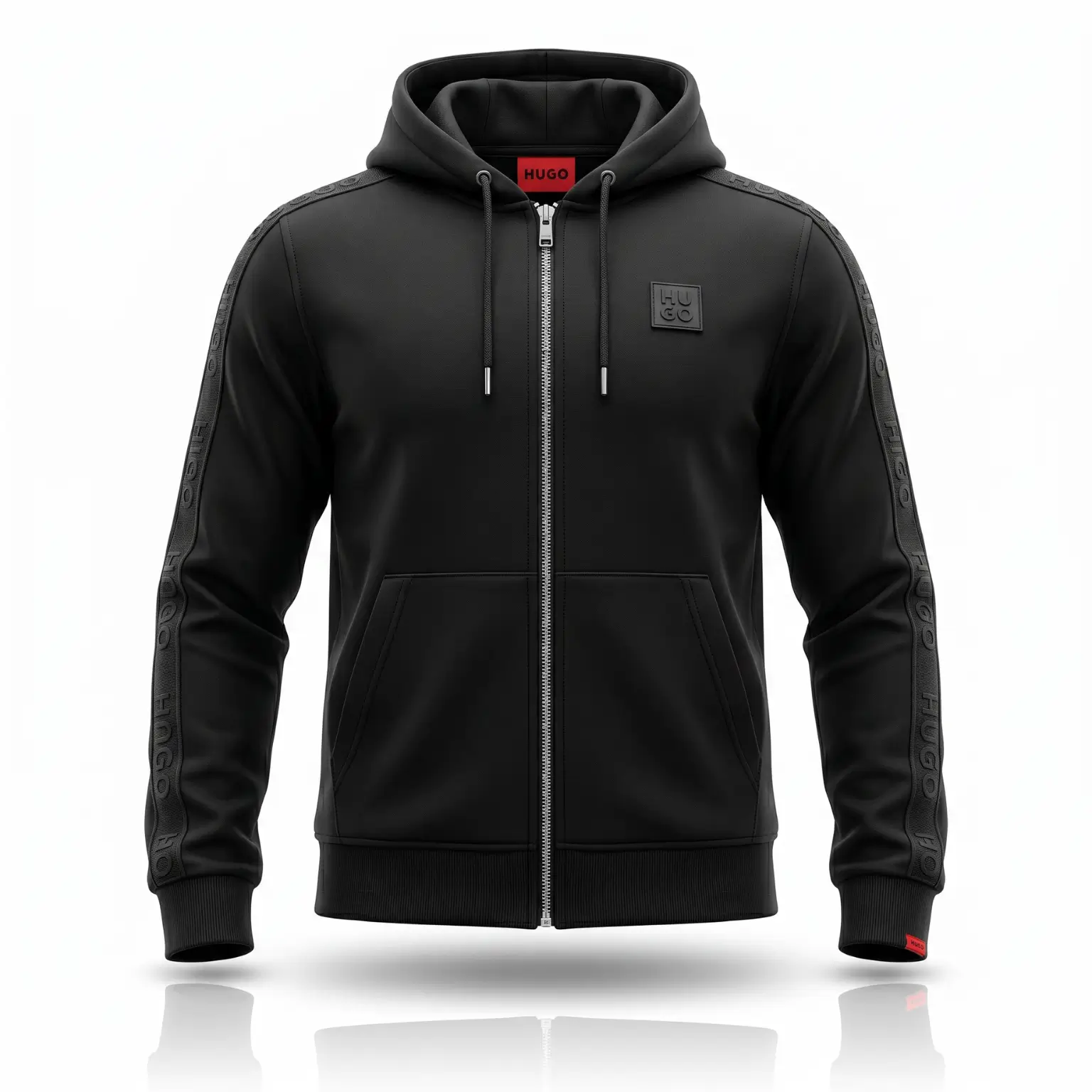 Hugo Signature Tape Hooded Jacket