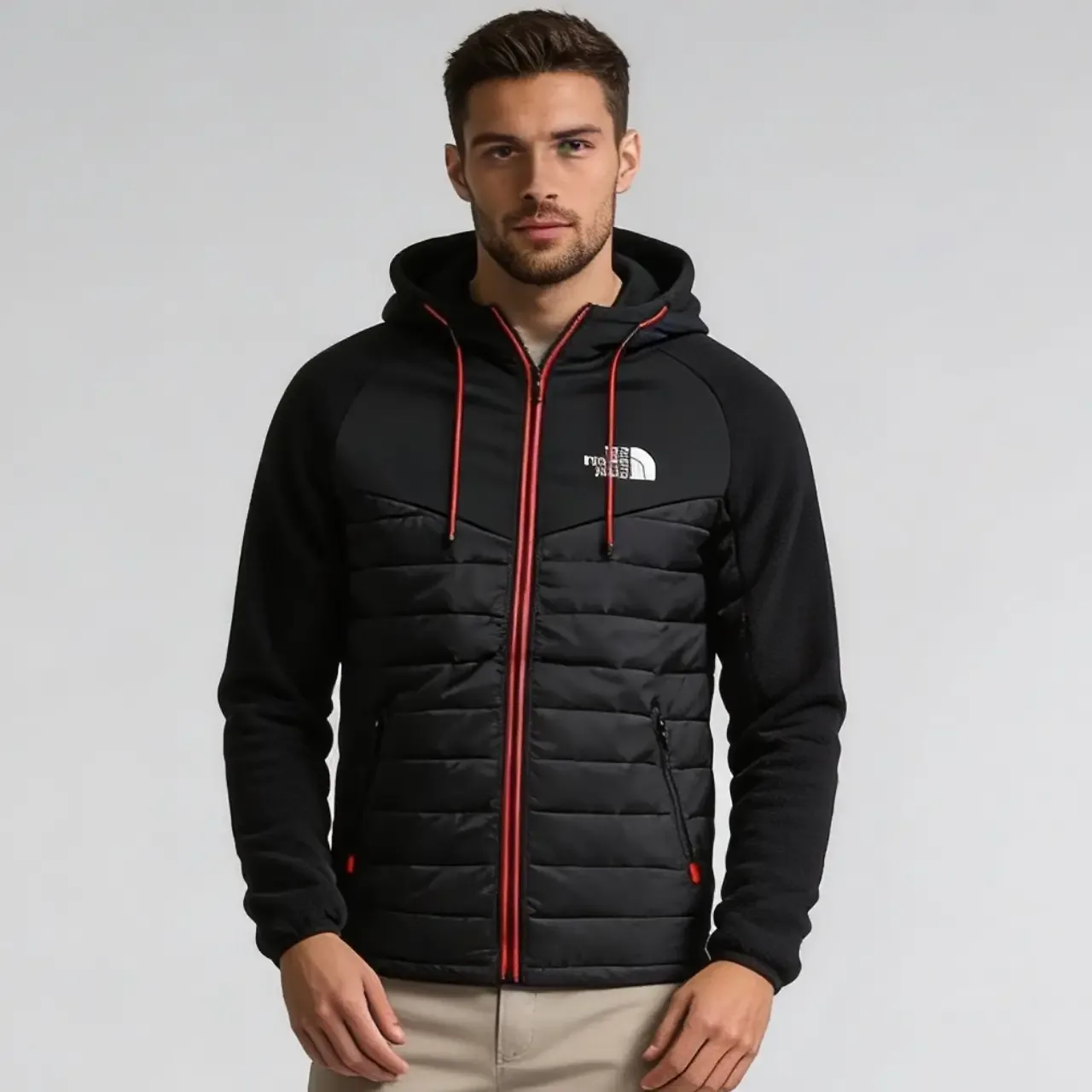 The North Face Hybrid Quilted Zip Hoodie