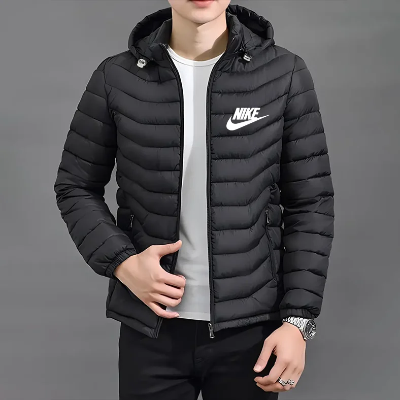 Elegant Jacket with Hood and Zipper