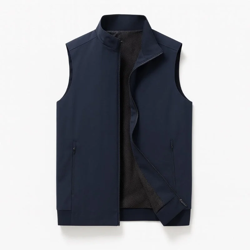 Fabio - Solid Zipper Vest