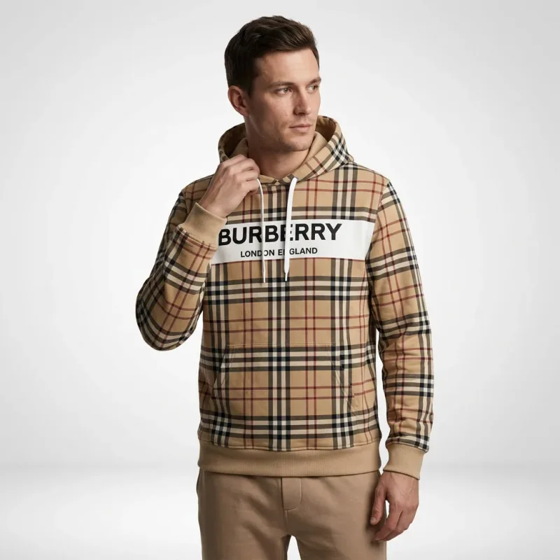 Burberry Vintage Check Logo Hoodie