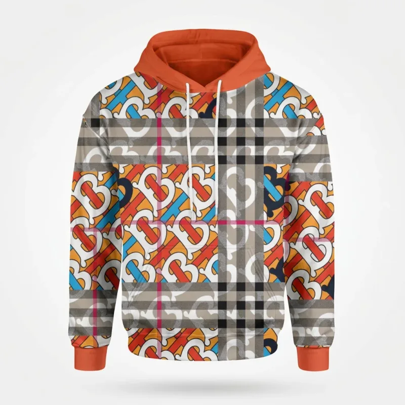 Burberry TB Monogram Check Fusion Hoodie