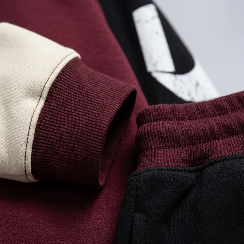 Premium Colorblock Varsity Sweatshirt