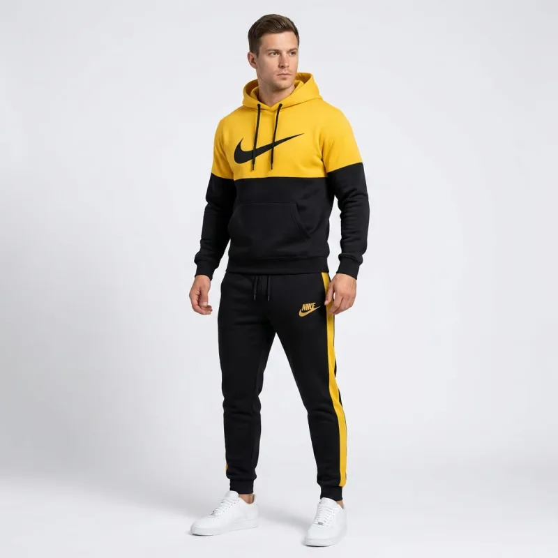 Nike Swoosh Colorblock Hoodie & Jogger Set