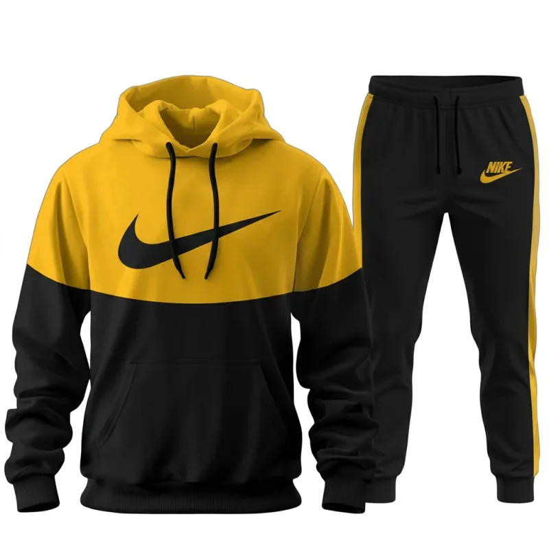 Nike Swoosh Colorblock Hoodie & Jogger Set