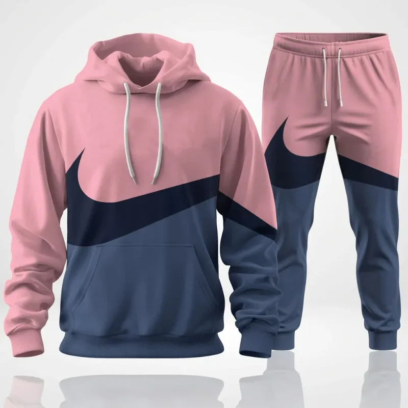 Nike Sportswear Colorblock Hoodie & Jogger Set