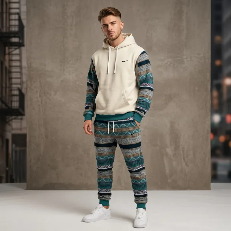 Nike Nordic Fair Isle Fleece Tracksuit Set