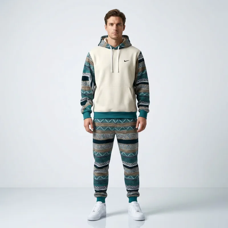 Nike Nordic Fair Isle Fleece Tracksuit Set
