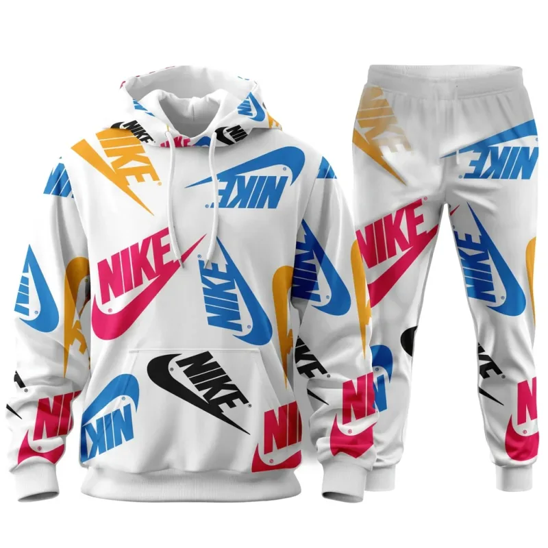 Nike Multi-Logo Hoodie & Joggers Set