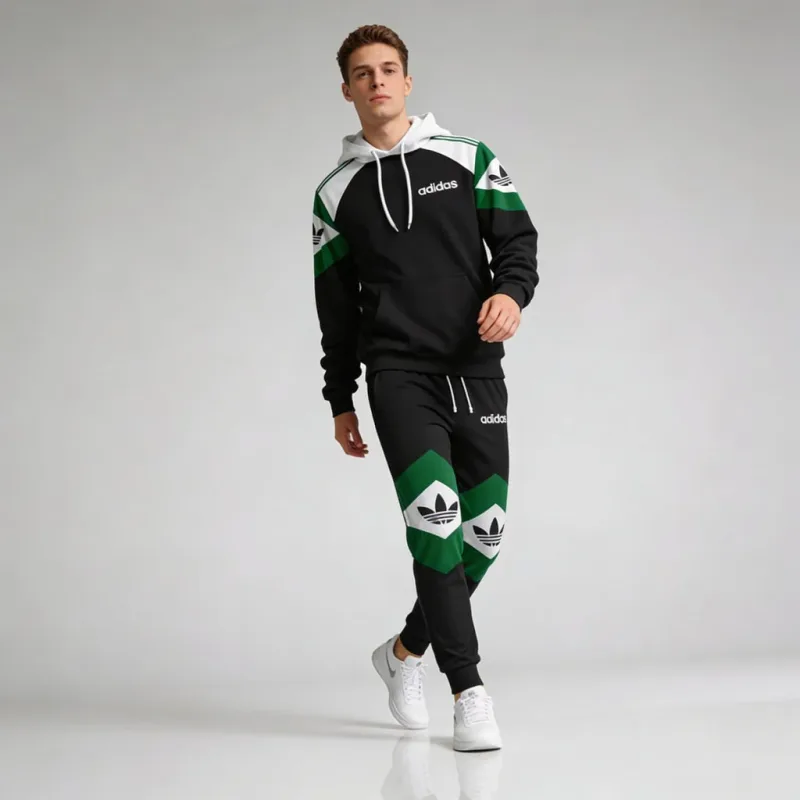 Adidas Originals Colorblock Hoodie & Joggers Set