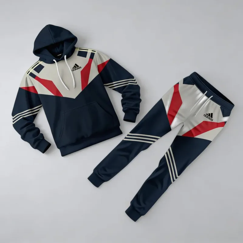 Adidas Geometric Chevron Tracksuit Set