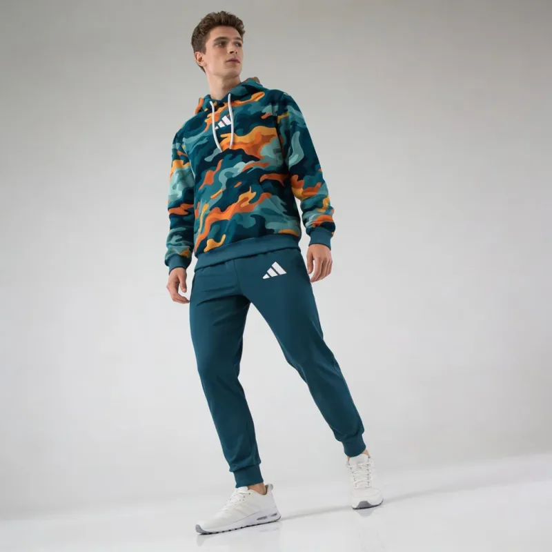 Adidas Camo Hoodie & Joggers Set