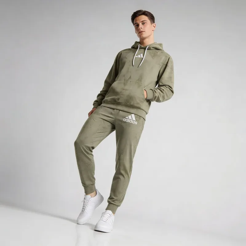 Adidas Camo Fleece Hoodie & Jogger Set