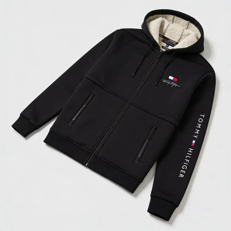 Tommy Hilfiger Racing Logo Zip-Up Hoodie