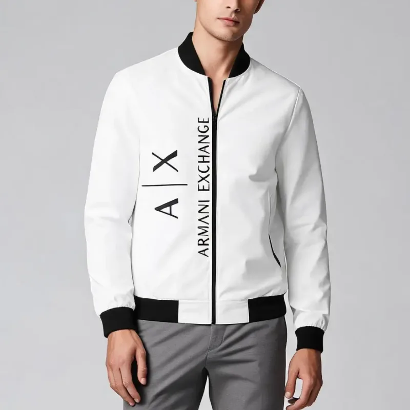 Premium Two-Tone Track Jacket with Contrast Zipper