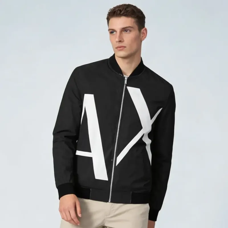 Geometric Reversible Bomber Jacket