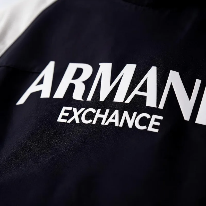 Armani Exchange Colour-Block Bomber Jacket