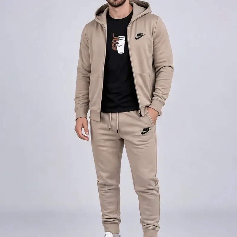Nike Originals Sportswear Tracksuit Beige