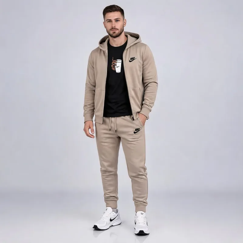 Nike Originals Sportswear Tracksuit Beige